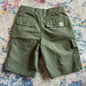 Green Carhartt shorts for kids